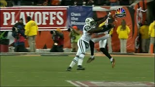 Chad Ochocinco vs Darrelle Revis 200910 wk 17  WR vs CB Matchup [upl. by Yert]