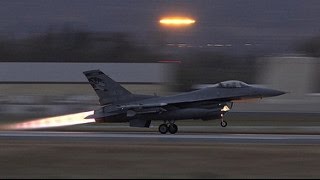 Powerful F16 Afterburner Takeoff [upl. by Layol]