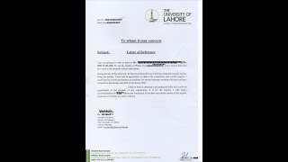 Letter of Recommendation Format [upl. by Furey]