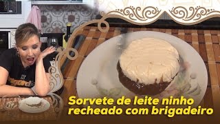 Sorvete de leite ninho recheado com brigadeiro [upl. by Halfon158]