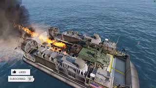 LCAC Sinking amp Air Rescue  Arma 3 1440p 60fps [upl. by Esyak]