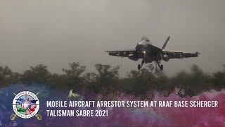 Mobile Aircraft Arrestor System at RAAF Base Scherger  Talisman Sabre 2021 [upl. by Aramahs]