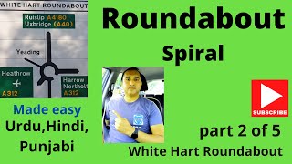 Roundabouts Driving Lesson Easy To Understand  Part 2 of 5 UK UrduHindiPunjabiاردوہندی [upl. by Erdnoid]