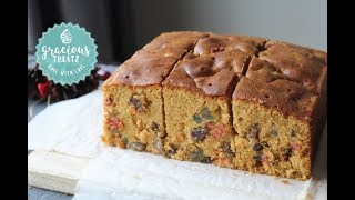 Soft Moist Brandied Fruit Cake  Christmas Cake [upl. by Ahsiekan98]