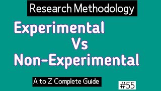 Difference Between Experimental and Nonexperimental Research [upl. by Koppel]