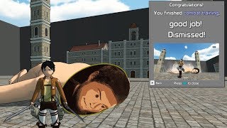 Training in Attack on Titan Fan Game by Roark [upl. by Naellij]