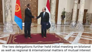 President Isaias Afwerki amp his delegation arrived in Egypt 24022024 ZENATIGRIGNA eritrea [upl. by Fernand]