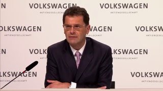 2015 Volkswagen AG Press Conference HansGerd Bode Welcome Speech  AutoEmotionenTV [upl. by Purse]