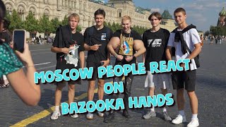 Peoples reactions to bazooka hands Welcome back to MOSCOW  ENG titles [upl. by Aisiram]