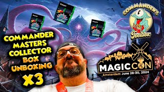 ABRIMOS 3 CAJAS COLLECTOR DE COMMADER MASTERS EN MAGICCON AMSTERDAM  AC COLLECTORS BOOSTERS 🔥🔥🔥🔥🔥 [upl. by Adnoma]