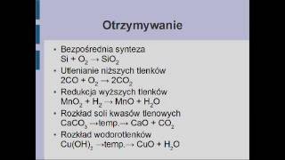 Matura z chemii na 100  Tlenki [upl. by Ylrebmek373]