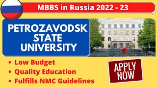 Petrozavodsk State University Russia  A Popular High Quality amp Low Budget MBBS Abroad Option [upl. by Emoryt]