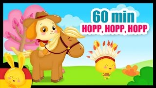 Hopp hopp hopp Pferdchen lauf Galopp und weitere deutsche Kinderliedklassiker in 60 min [upl. by Nnylamme671]