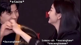 Lomon and Yihyun keep saying “saranghae” to each other  “heart”signs [upl. by Melanie]