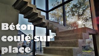 Tuto comment réaliser un escalier en béton de A à Z [upl. by Mchale]