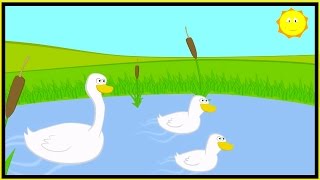 Childrens Songs  Three Little Ducks  Kids Nursery Rhymes Music amp Songs [upl. by Eissen]