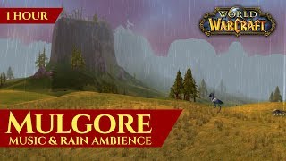 Mulgore  Music amp Rain Ambience  World of Warcraft Classic [upl. by Richelle]