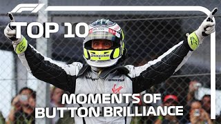 Top 10 Moments of Jenson Button Brilliance [upl. by Goff694]