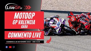 MotoGP  GP Valencia 2023  Commento LIVE Gara [upl. by Khan797]