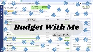 YNAB Budget WIth Me  August Paycheck 3  ✨Magic Month✨  reassigning rent money [upl. by Aldrich]