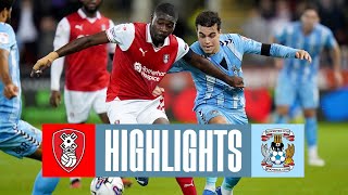 Rotherham United v Coventry City highlights [upl. by Kinom619]