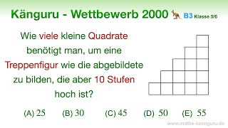 B3 🦘 Känguru 2000 🦘 Klasse 5 und 6  Gauß Summenformel  Bonus Zuschauerfrage [upl. by Virgel893]