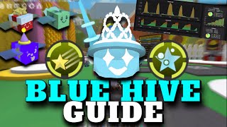 BEST BLUE HIVE GUIDE  MACRO SETTINGS AFTER UPDATE Bee Swarm Simulator [upl. by Pussej]