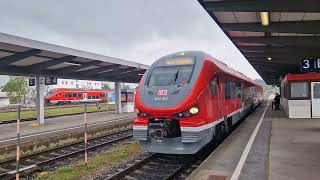 Abfahrt des Regionalexpress 57425 am 30052024 in Kempten Allgäu Hbf [upl. by Leber]