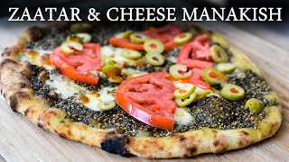 Middle East Pizza Manakish AUTHENTIC Lebanese Pizza Recipe With Zaatar And Cheese Roccbox Recipes [upl. by Sion]