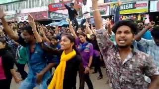 KVVS flash mob dance at adoor 2k15 [upl. by Ynaffat629]