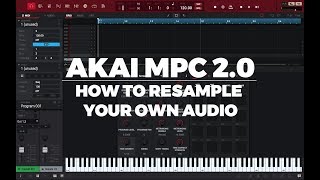 AKAI MPC 20 TUTORIAL  HOW TO RESAMPLE YOUR OWN AUDIO [upl. by Polish]