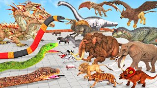 The Toughest of All Fantasy Revolt Giant Hydra Reptiles Battle Animal Revolt Battle Simulator [upl. by Cenac]