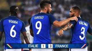 ITALIE 13 FRANCE  LES BLEUS BIEN LANCÉ POUR LES ÉLIMINATOIRE DE LA CDM 2018 [upl. by Shiau]