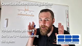 70talshus  Platta på mark med tunn underliggande isolering  Del 3 av 3  Fuktvandring till syllen [upl. by Sergent]