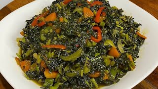 Steamed Callaloo Jamaican Style Packed with Iron amp Protein [upl. by Luke]