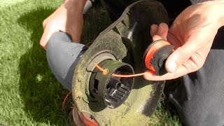 How to replace string trimmer edger line [upl. by Derman147]