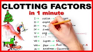 Clotting factors in 1 minute  Mnemonic series 6 [upl. by Winters900]