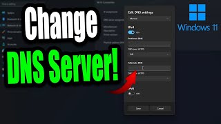 How to Change DNS Settings on Windows 11 PC Easy Guide [upl. by Romeon]