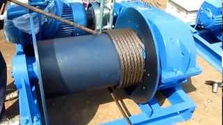 Electric winch wire rope installation [upl. by Verge]