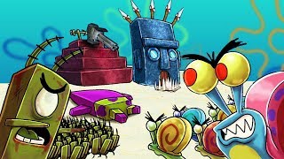 ¡RETO DE LA BASE EN FONDO DE BIKINI VS BOB ESPONJAEXE 😱  MINECRAFT RETO DE LA BASE SEGURA [upl. by Onil]