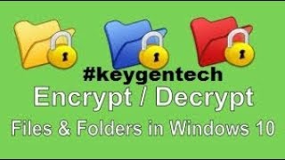 How to encrypt the database file or folder in Windows 710in hindi [upl. by Sila159]