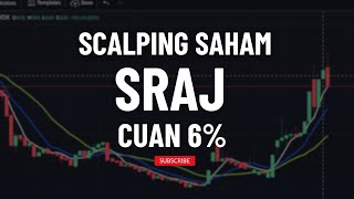 Scalping di Saham SRAJ cuan 6 [upl. by Nymrak]