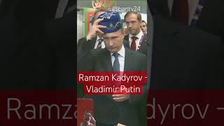 Ramzan Kadyrov  Vladimir Putin Resếpct russia chechnya youtubeshorts putin kadyrov bantv24 [upl. by Nehtan767]