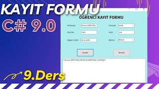 Uygulamalarla C  9Ders Öğrenci Kayıt Formu [upl. by Hofstetter]