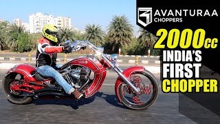 2000cc  Craziest bike on the Road   Avanturaa Choppers   Loud exhaust [upl. by Olegnalehcim]