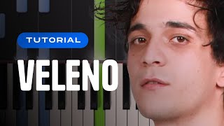 TUTORIAL Tananai  VELENO  Piano Tutorial con Synthesia [upl. by Dunham357]