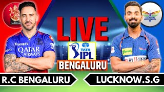 IPL 2024 Live RCB vs LGS Live Match  IPL Live Score amp Commentary  Bangalore vs Lucknow Live Match [upl. by Nohj969]