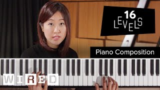 16 Levels of Piano Composition Easy to Complex  WIRED [upl. by Calendre870]