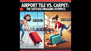 Airport Tile vs Carpet The Suitcase Dragging Olympics [upl. by Lancelot490]