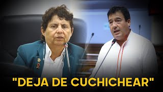 Tensión en el Congreso acusan a Susel Paredes de “estar cuchicheando” mientras otros hablan [upl. by Frantz651]